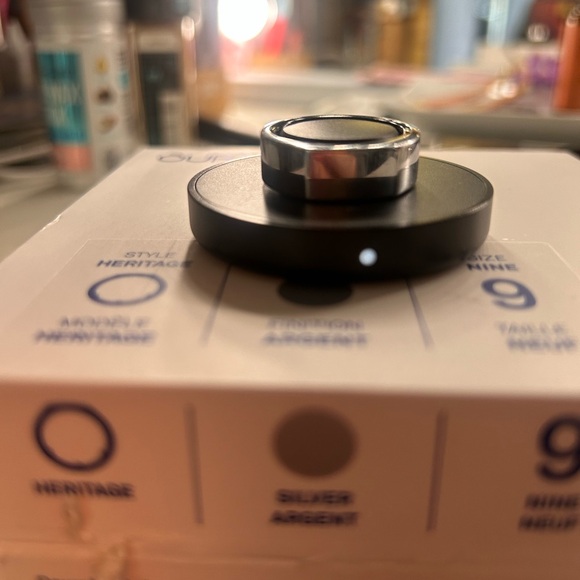 Oura Accessories - Oura Ring Gen3 - Heritage Silver size 9